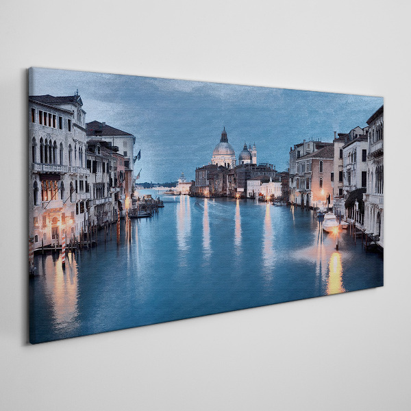 Venice in the evening light Print on canvas
