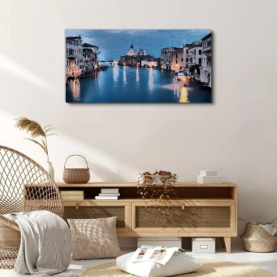 Venice in the evening light Print on canvas