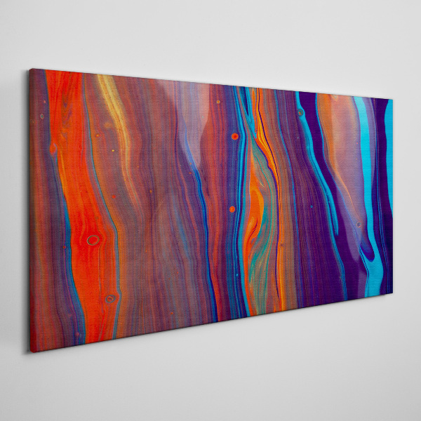 Colorful waves of abstract dance Canvas wall art