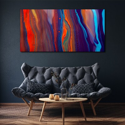 Colorful waves of abstract dance Canvas wall art