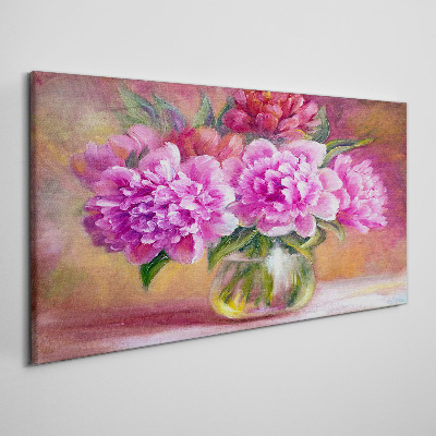 Spring flowers in a vase Print on canvas
