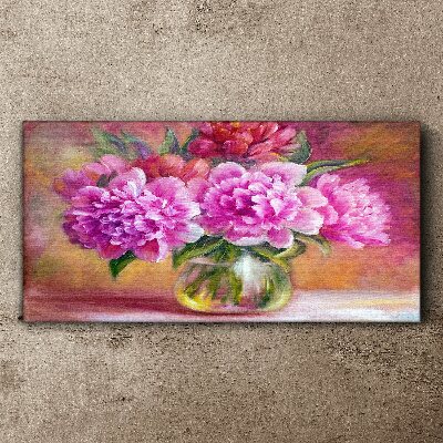 Spring flowers in a vase Print on canvas