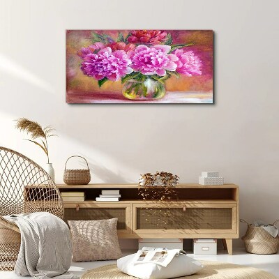 Spring flowers in a vase Print on canvas