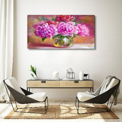 Spring flowers in a vase Print on canvas