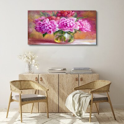 Spring flowers in a vase Print on canvas