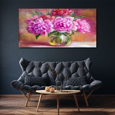 Spring flowers in a vase Print on canvas