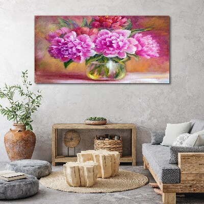 Spring flowers in a vase Print on canvas