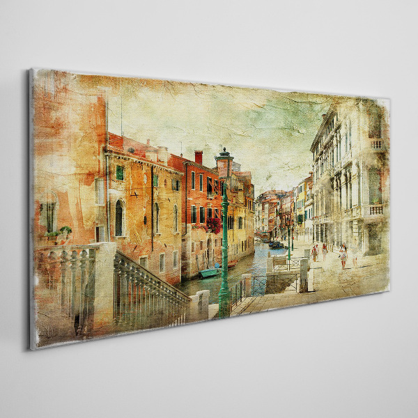 Venice in pastel shades Canvas wall art