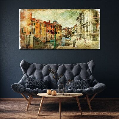 Venice in pastel shades Canvas wall art