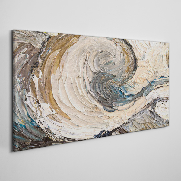 Dynamic color waves Canvas wall art
