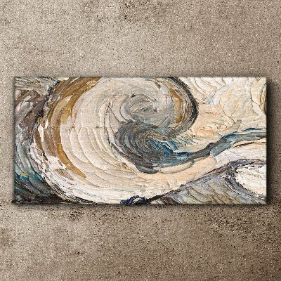 Dynamic color waves Canvas wall art