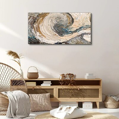 Dynamic color waves Canvas wall art