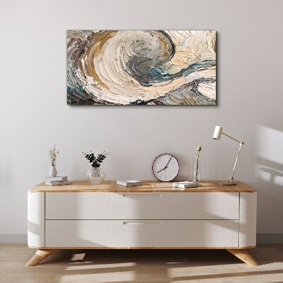 Dynamic color waves Canvas wall art