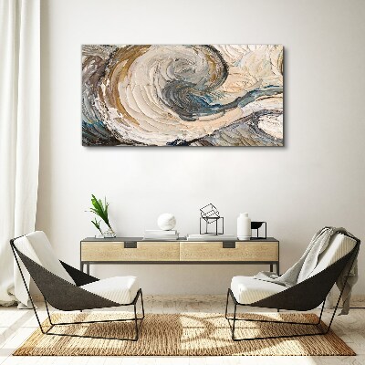 Dynamic color waves Canvas wall art