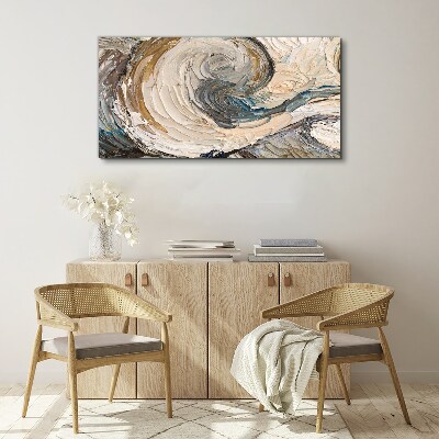 Dynamic color waves Canvas wall art