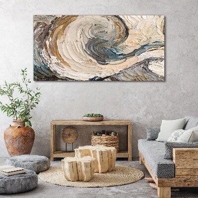 Dynamic color waves Canvas wall art