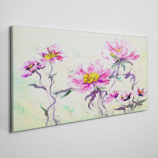 Floral dreams in delicate shades Canvas wall art