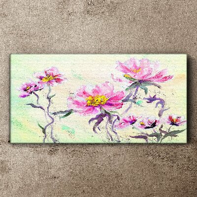 Floral dreams in delicate shades Canvas wall art