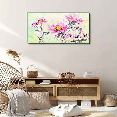 Floral dreams in delicate shades Canvas wall art