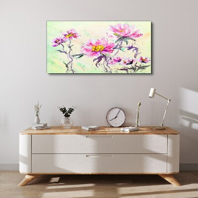 Floral dreams in delicate shades Canvas wall art