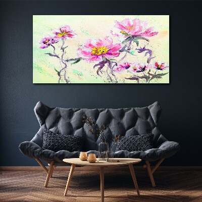 Abstract flowers Canvas Wall art