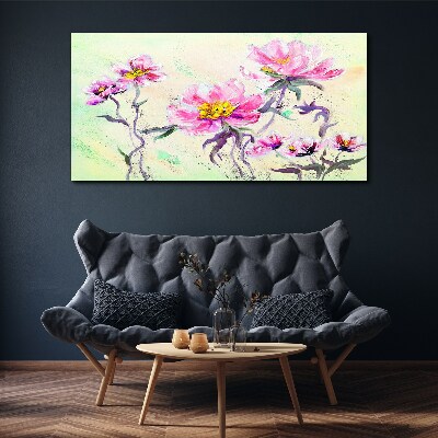 Floral dreams in delicate shades Canvas wall art
