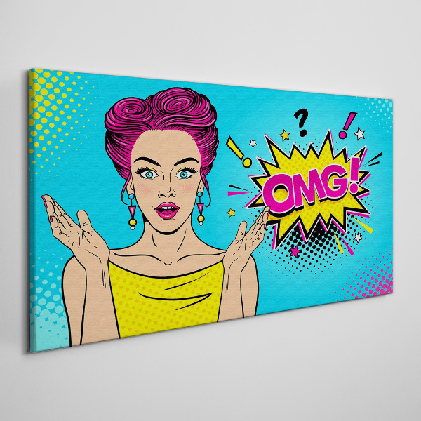 Pop Art Surprise Print on canvas