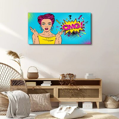 Pop Art Surprise Print on canvas