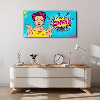 Pop Art Surprise Print on canvas