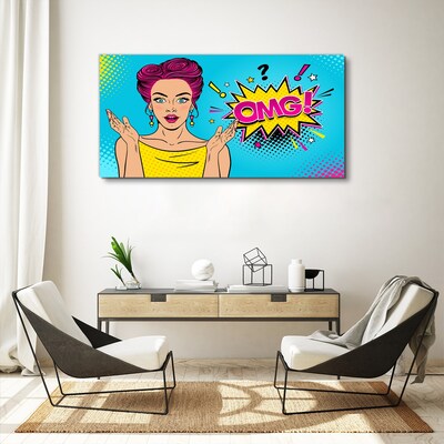 Pop Art Surprise Print on canvas