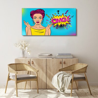 Pop Art Surprise Print on canvas