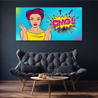 Pop Art Surprise Print on canvas