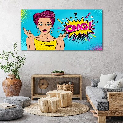 Pop Art Surprise Print on canvas