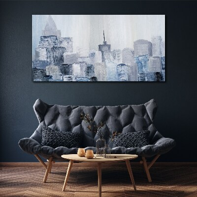 City abstraction Canvas Wall art