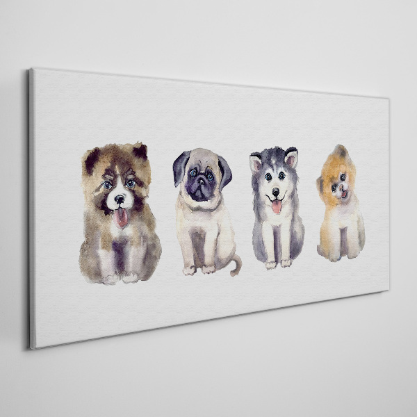 Abstraction animals dogs Canvas Wall art