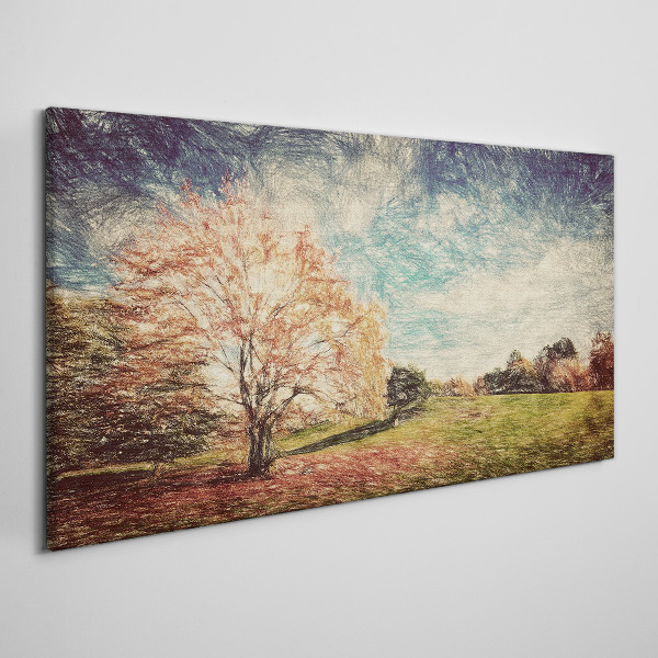 Autumn Alley Canvas wall art