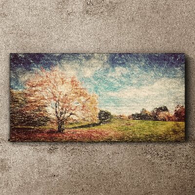 Autumn Alley Canvas wall art