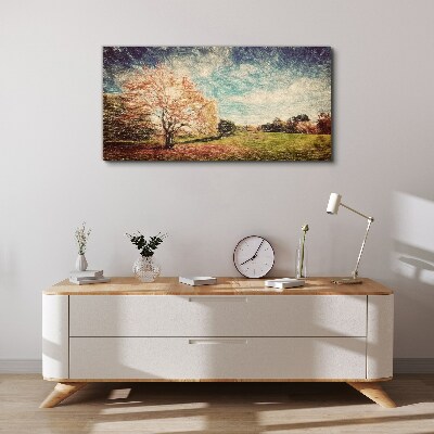 Autumn Alley Canvas wall art