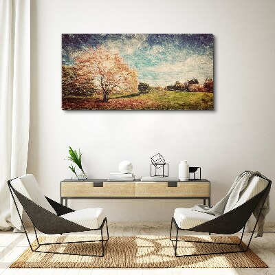 Autumn Alley Canvas wall art