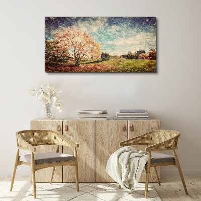 Autumn Alley Canvas wall art