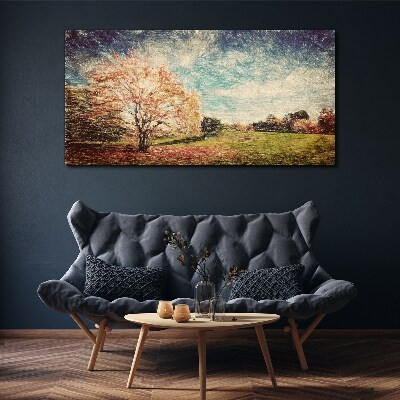 Autumn Alley Canvas wall art