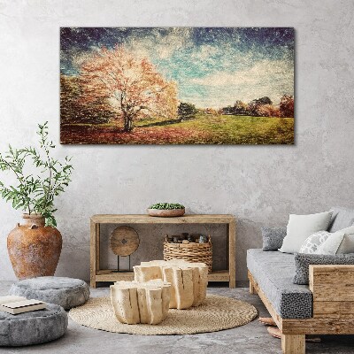 Autumn Alley Canvas wall art