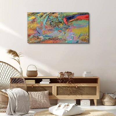 Colorful abstract landscape Canvas wall art