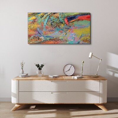 Colorful abstract landscape Canvas wall art