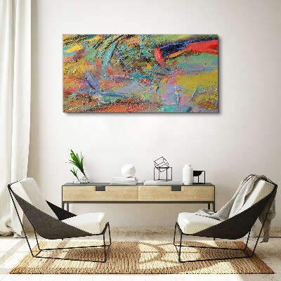 Colorful abstract landscape Canvas wall art