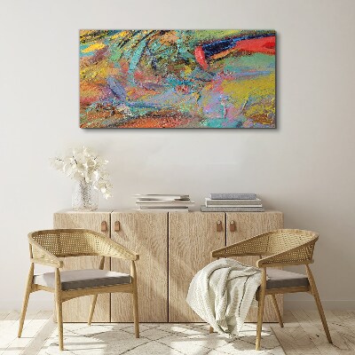 Colorful abstract landscape Canvas wall art