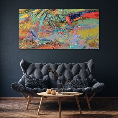 Colorful abstract landscape Canvas wall art