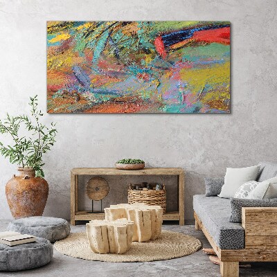 Colorful abstract landscape Canvas wall art