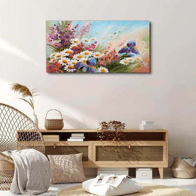 Painting flowers plant Canvas print