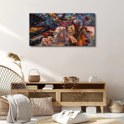 Musical meeting in colors Print on canvas